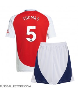 Günstige Arsenal Thomas Partey #5 Heimtrikotsatz Kinder 2024-25 Kurzarm (+ Kurze Hosen)